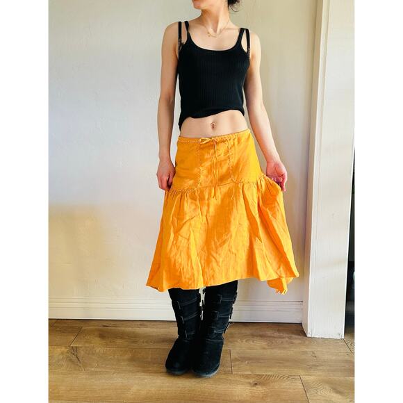 Studio M Linen Midi Skirt - Picture 2 of 5